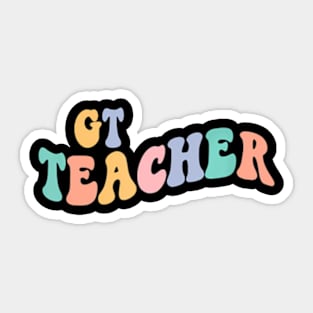 Back To School Teacher Squad Groovy Gt Teacher Sticker